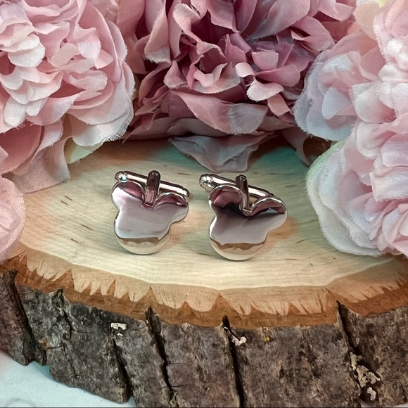 Silver Mickey Mouse Head Cufflinks - Picture 5 of 15